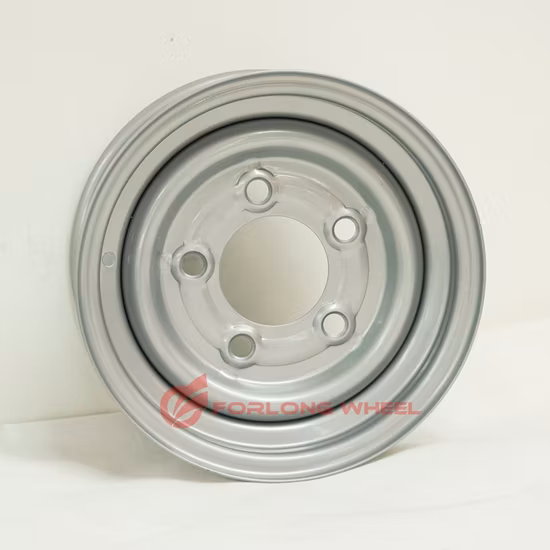Llanta de acero para remolque Forlong de 12 pulgadas 4.5jx12 en PCD de 112 mm para uso en caravanas y remolques de caballos y barcos