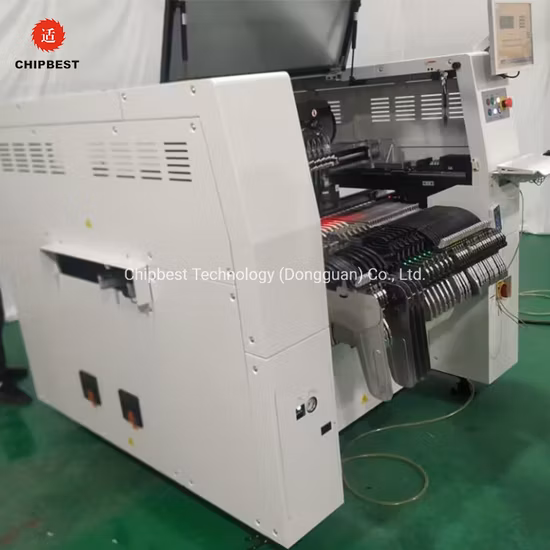 Montador de chips SMD SMT Máquina de recogida y colocación para línea de producción SMT Máquina de ensamblaje de PCB Línea de producción de tiras de luz de fondo de pasta automática Samsung